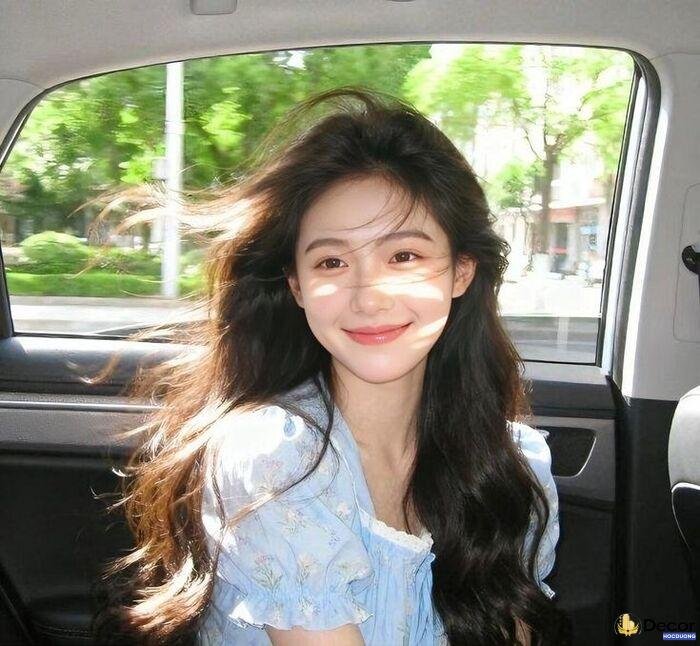 gái xinh cười style vintage