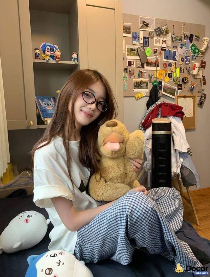 gái xinh đeo kính style ulzzang