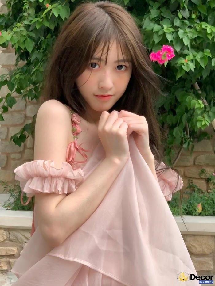 gái xinh mặc pinky nổi bật