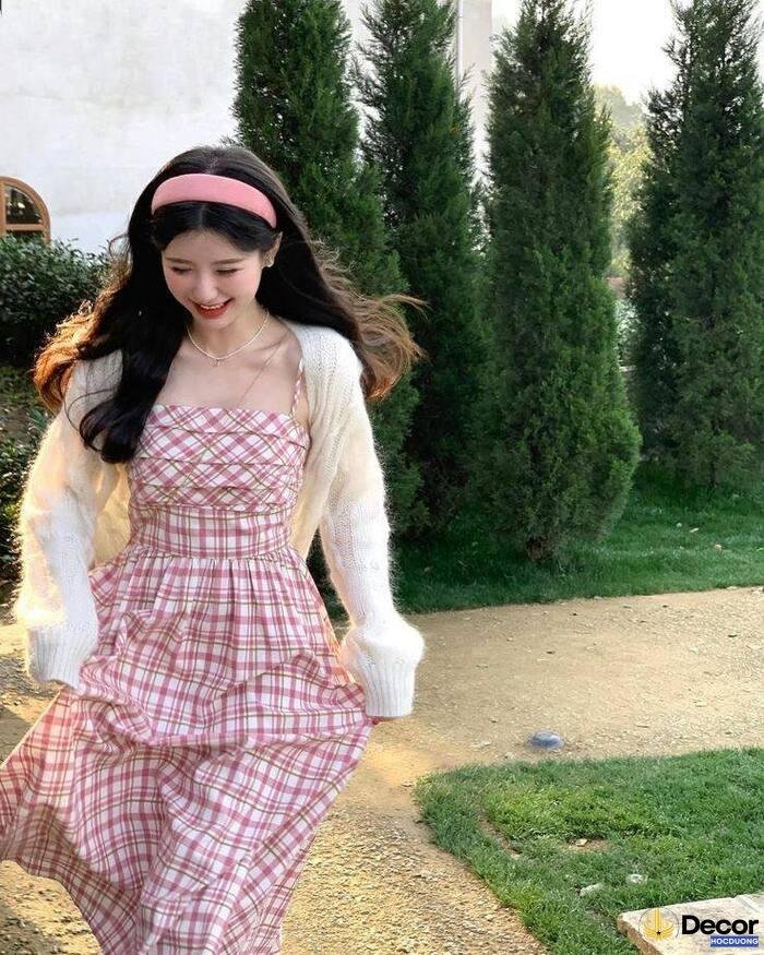 gái xinh mặc pinky phong cách ulzzang