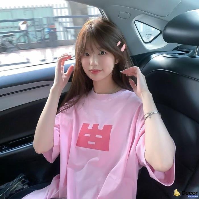 gái xinh mặc pinky thanh lịch