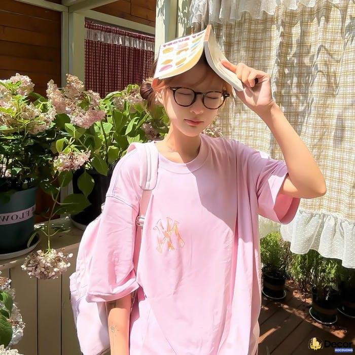 gái xinh mặc pinky trẻ trung
