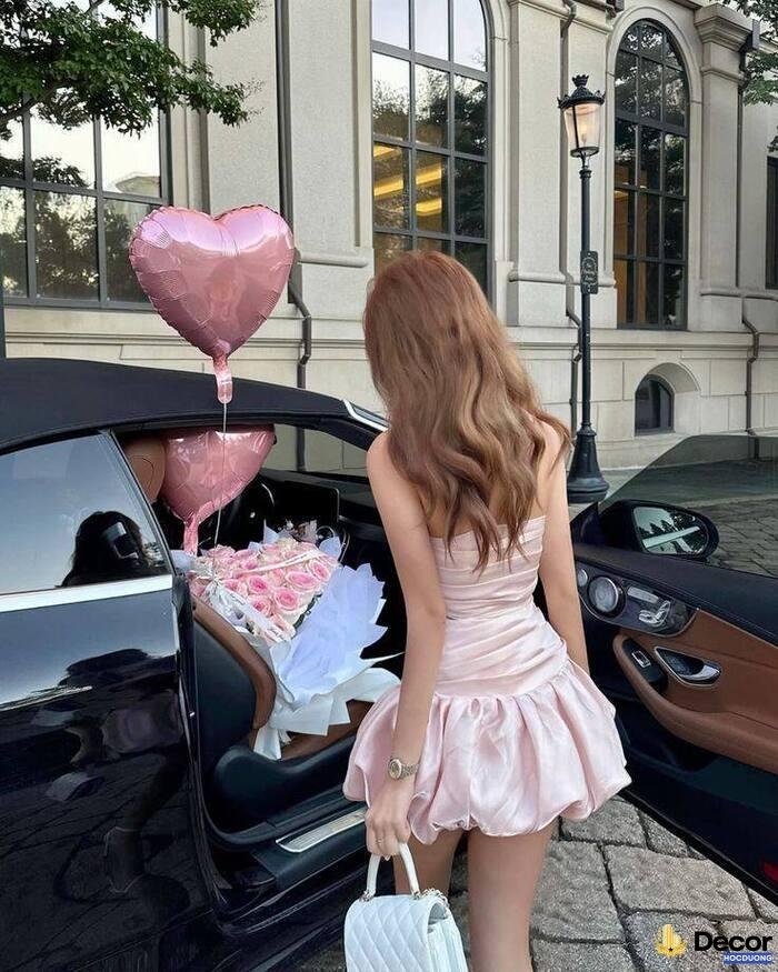 gái xinh mặc pinky vibe công chúa