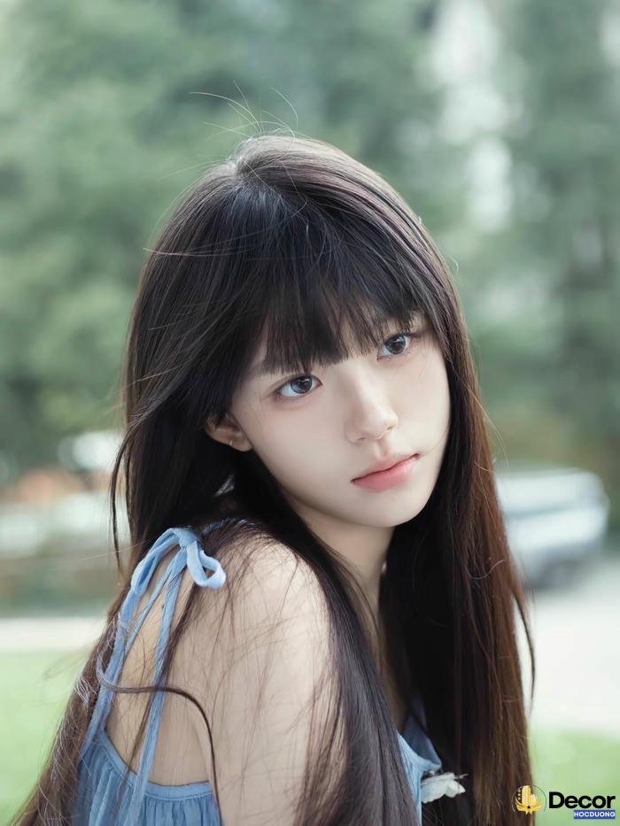 hình gái xinh chụp trong studio