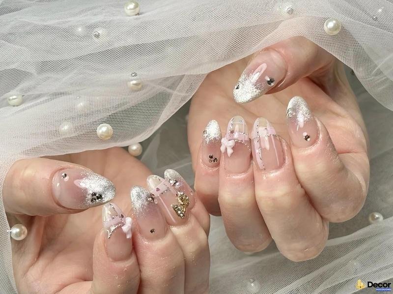 nail màu thạch hồng cá tính