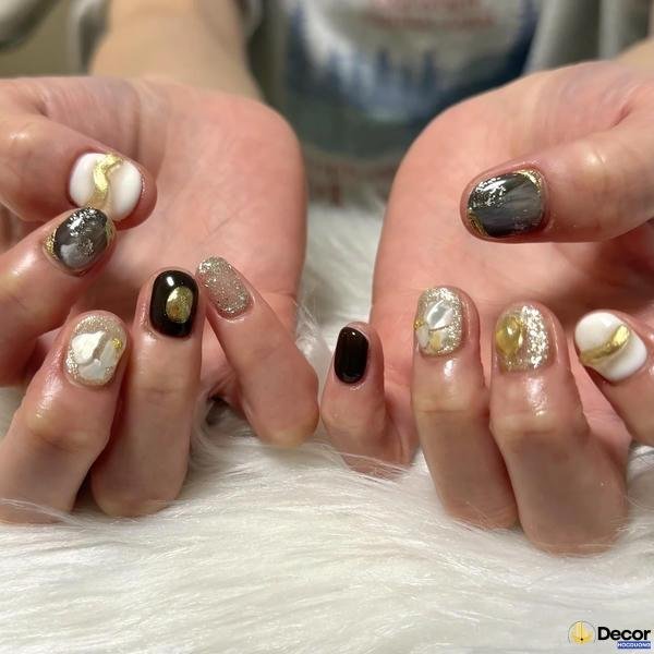 nail móng ngắn cá tính