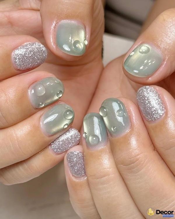 nail móng ngắn tinh tế