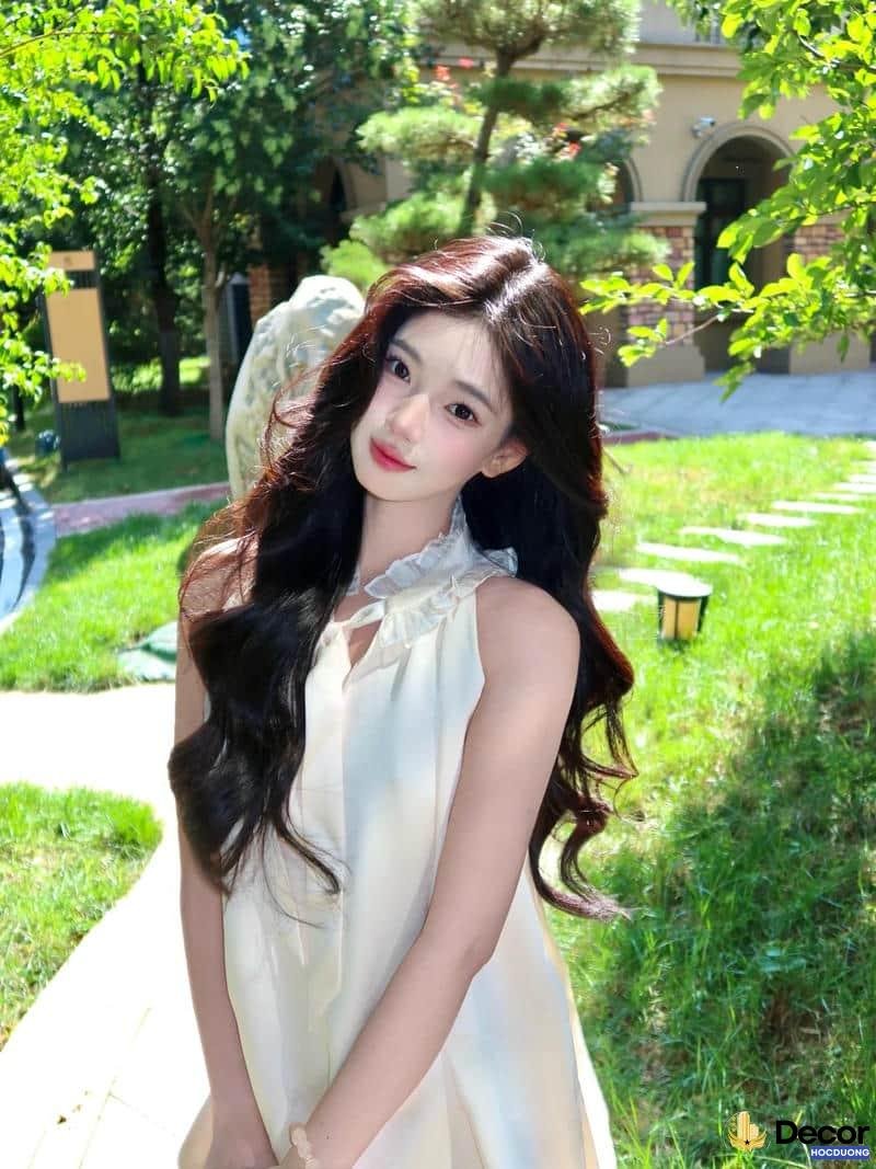 Ngắm ảnh gái xinh tóc dài thu hút