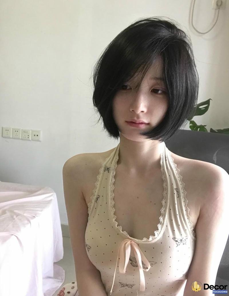ảnh gái cute tóc ngắn