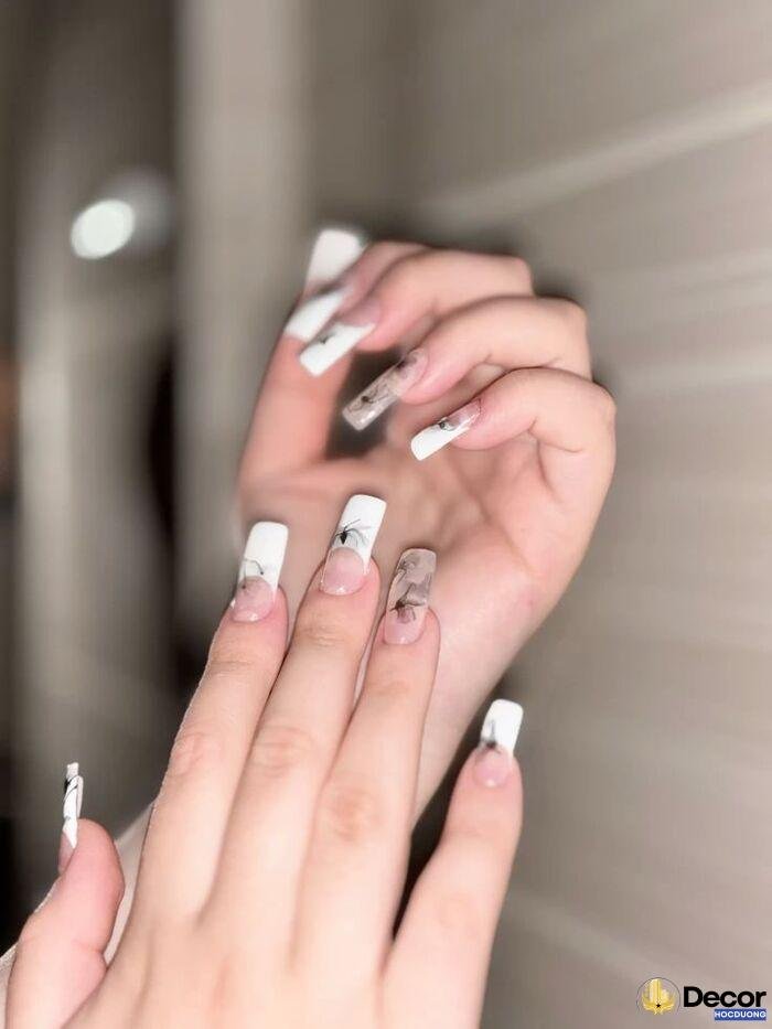 ảnh nail móng vuông cực đẹp