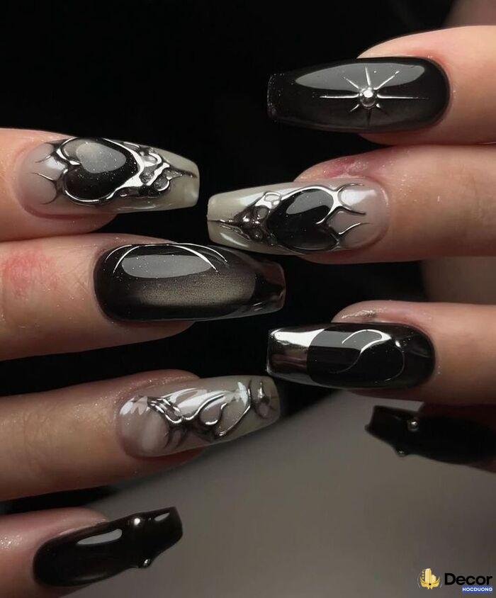 ảnh nail móng vuông