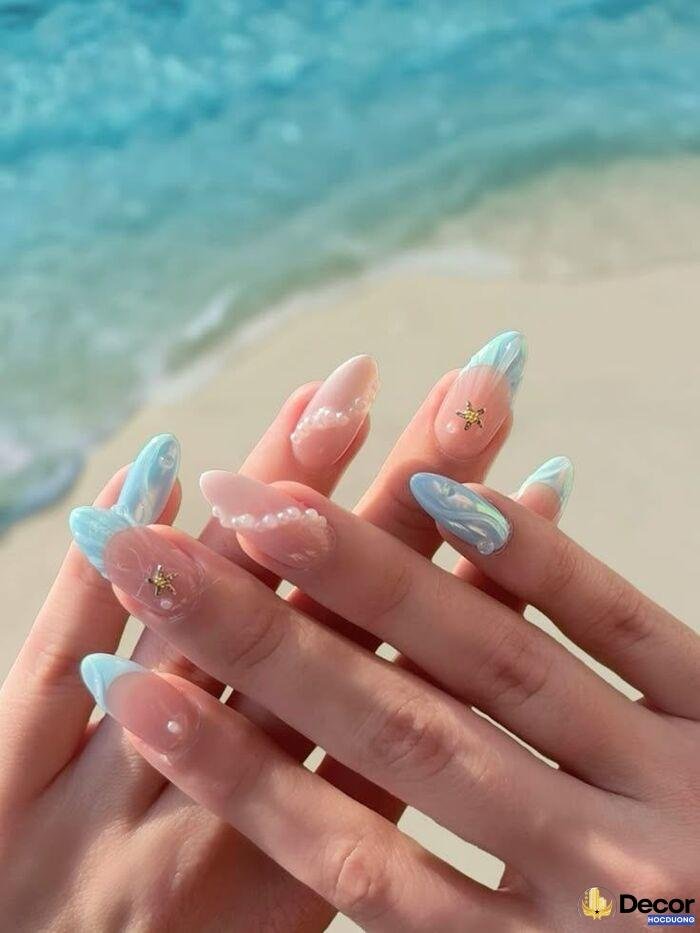 ảnh nail mùa hè bắt trend