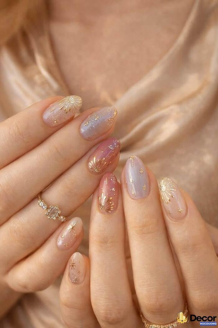 ảnh nail nhũ trendding