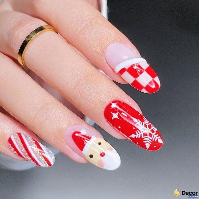 ảnh nail noel dễ thương trend