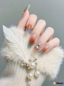 ảnh nail ombre trending xinh