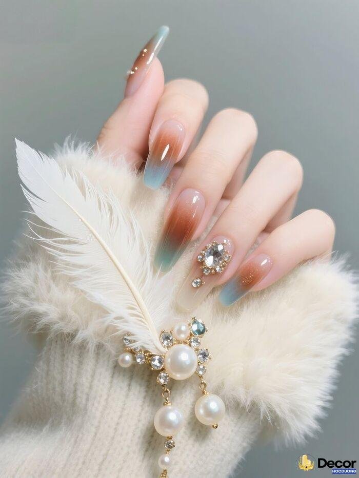 ảnh nail ombre trending xinh