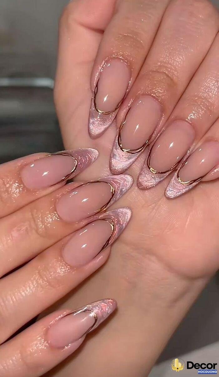 ảnh nail sơn đầu móng cực đẹp
