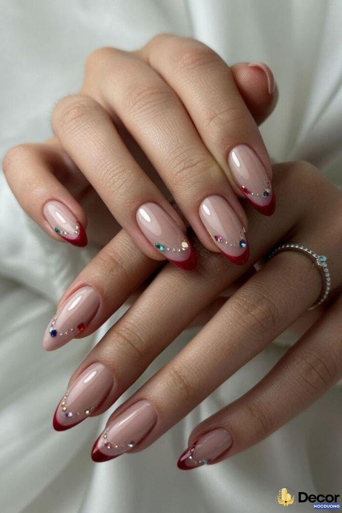 ảnh nail sơn đầu móng cực sang