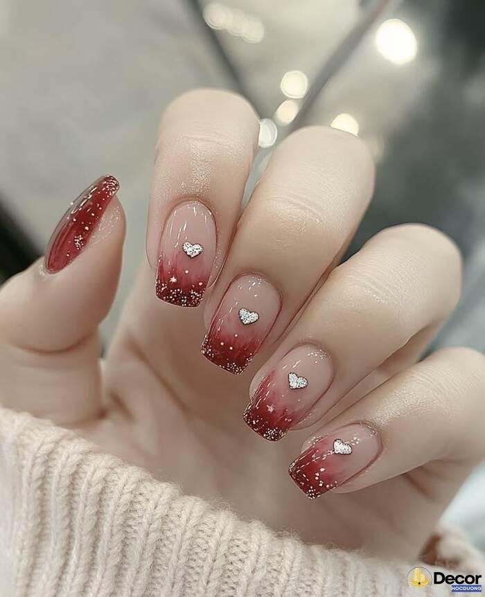 ảnh nail sơn đầu móng đẹp chất