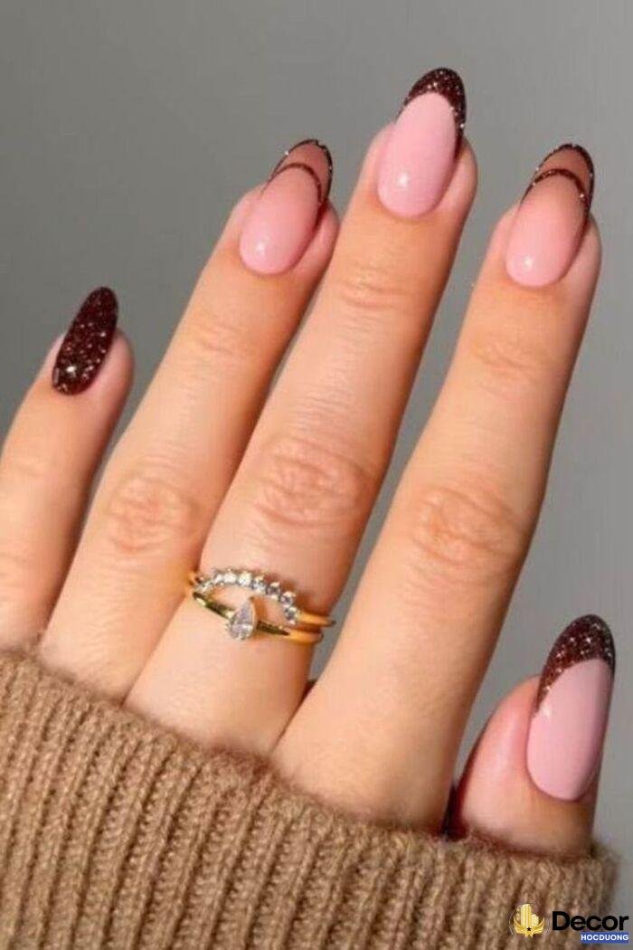 ảnh nail sơn đầu móng sang