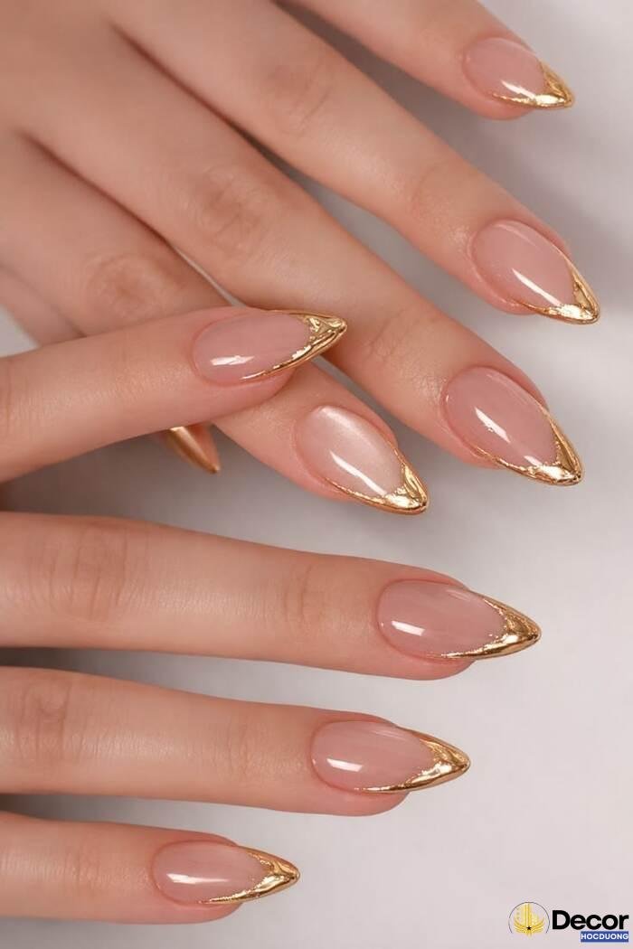 ảnh nail sơn đầu móng slay