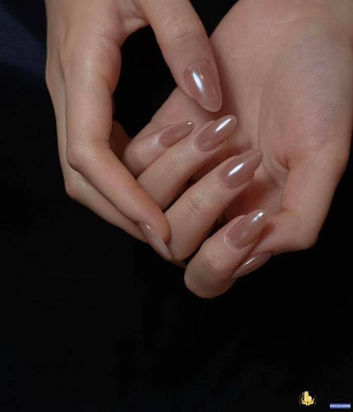 ảnh nail tráng gương basic hot