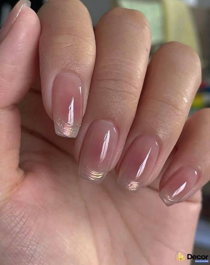 ảnh nail tráng gương slay sang