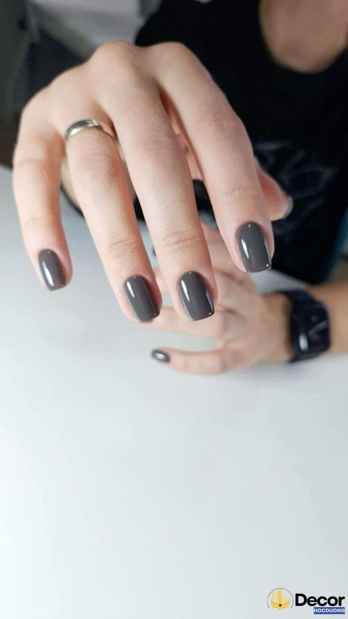 ảnh nail trơn trend cute
