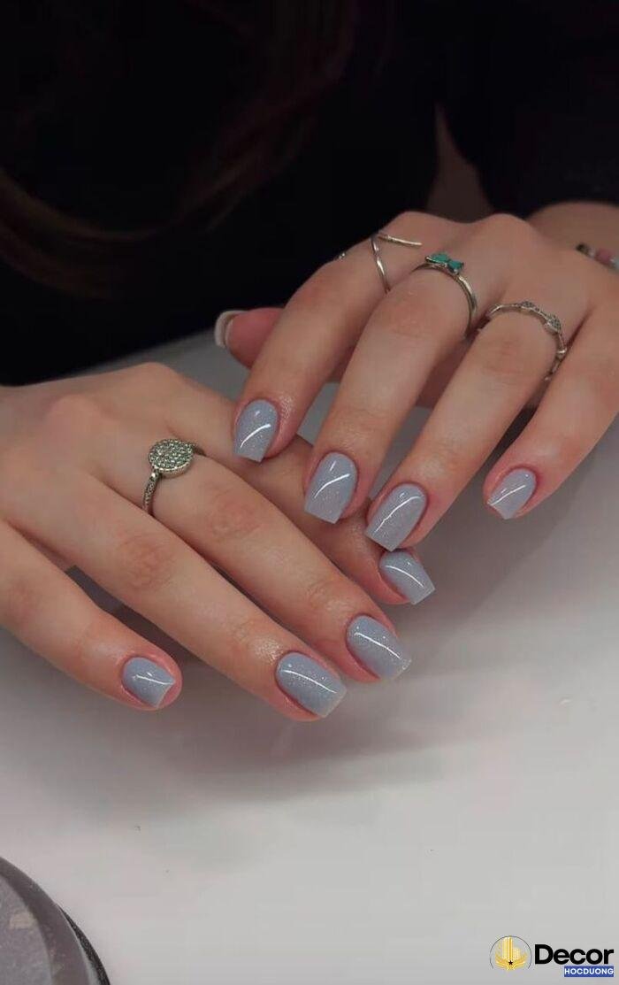 ảnh nail trơn trend yêu