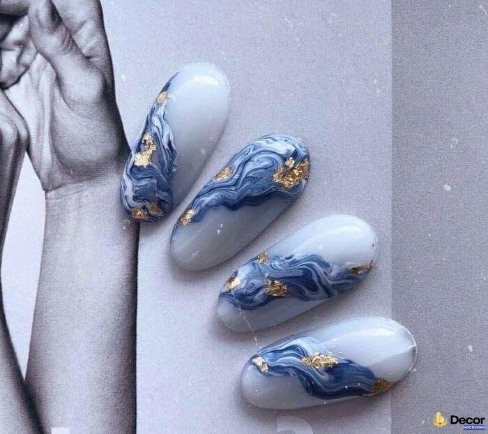 ảnh nail vân đá cực đẹp