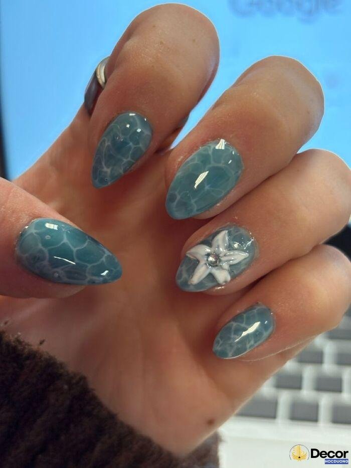 ảnh nail vân đá siêu đẹp