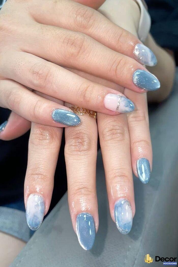 ảnh nail vân đá
