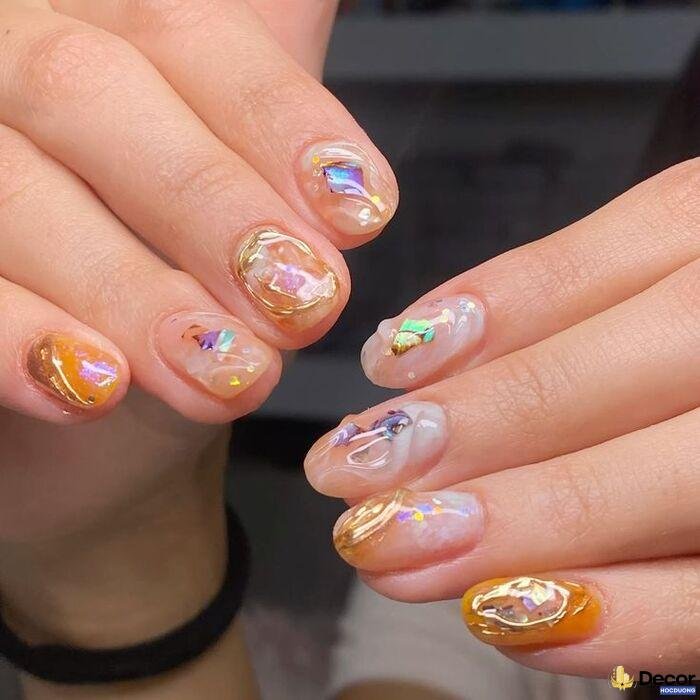 ảnh nail xà cừ cực đẹp
