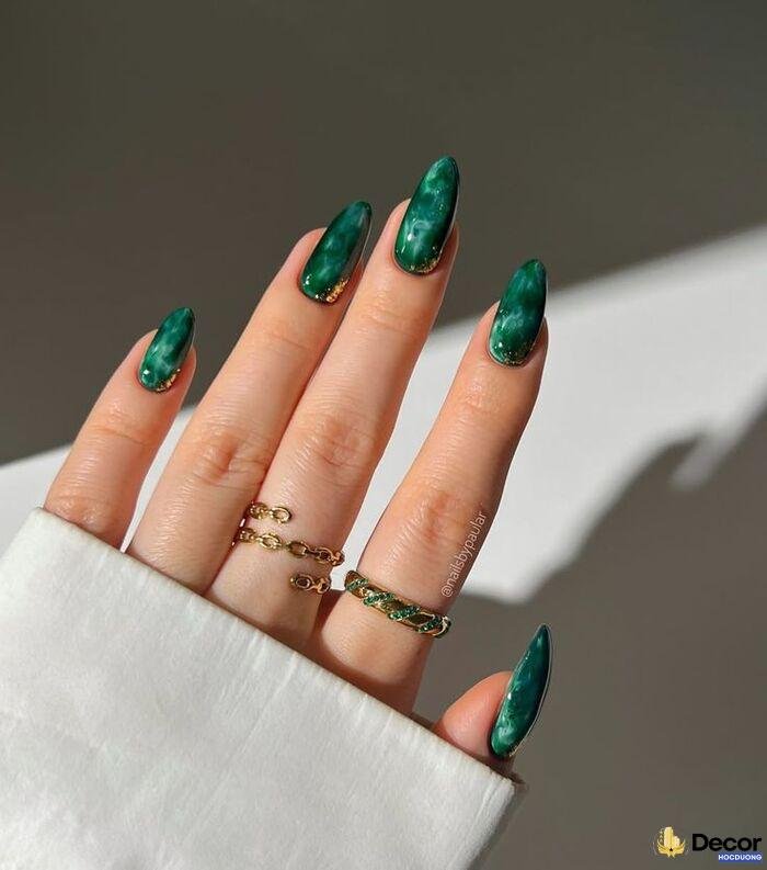 ảnh nail xà cừ siêu xinh
