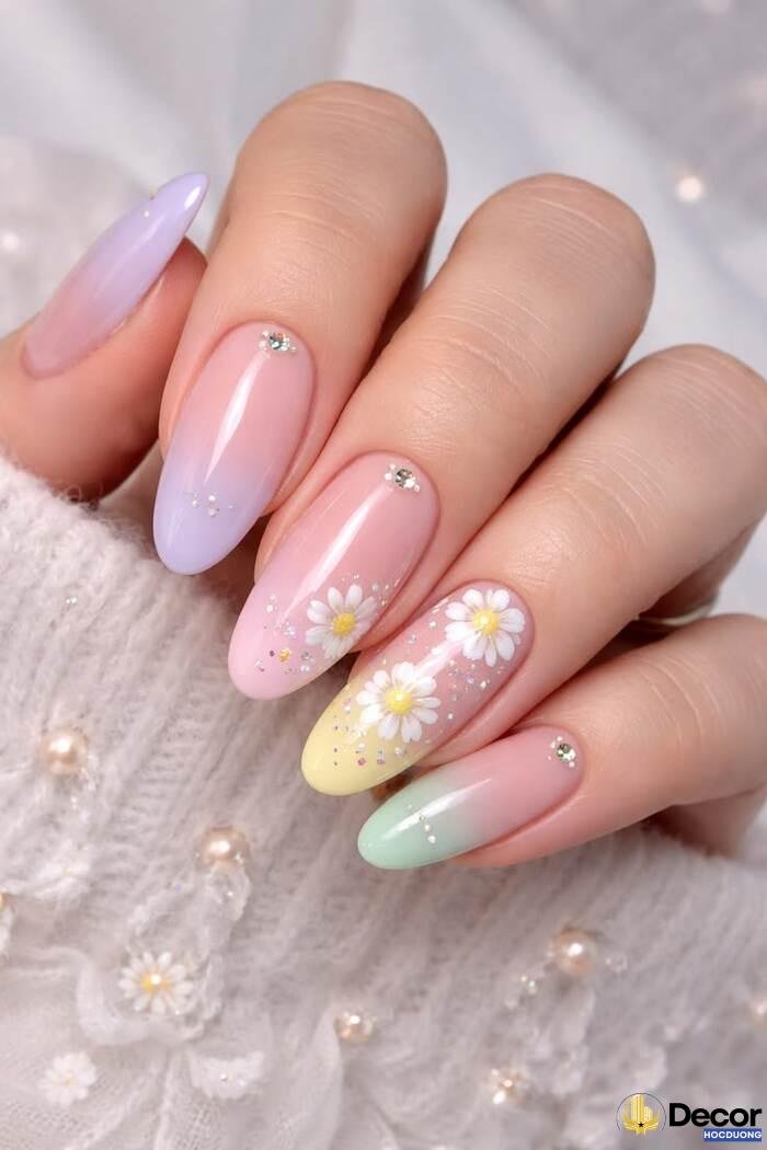 ảnh nails pastel siêu cute