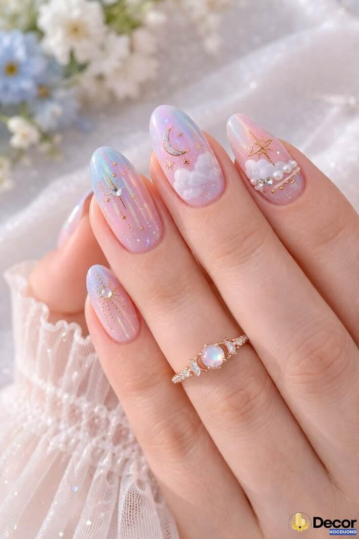 ảnh nails pastel trend cực xinh