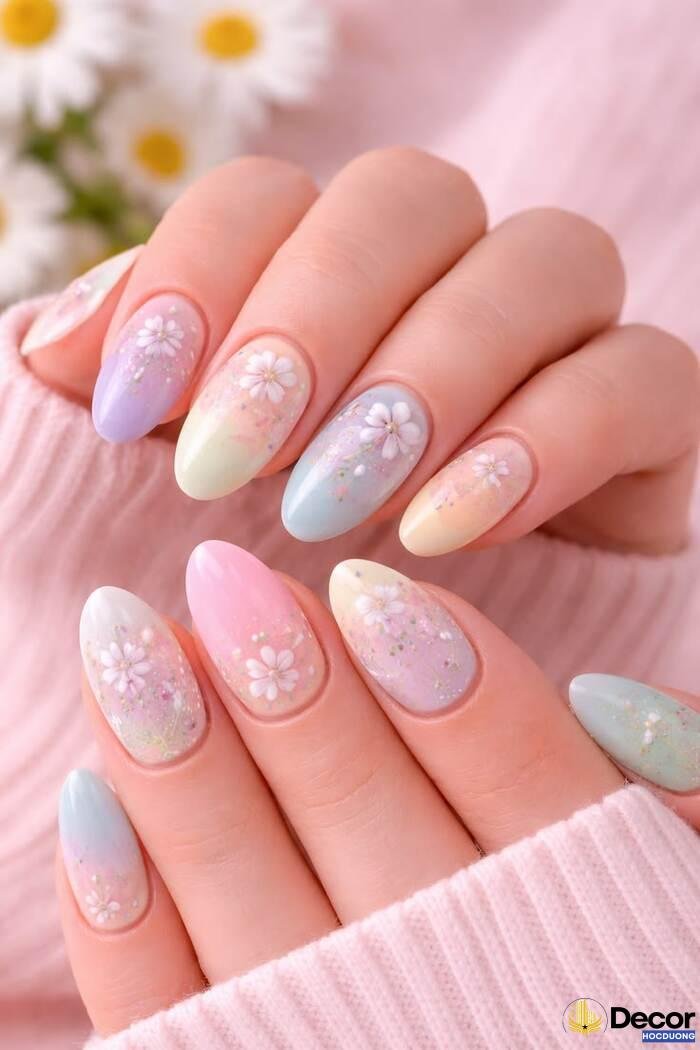 ảnh nails pastel trend siêu xinh