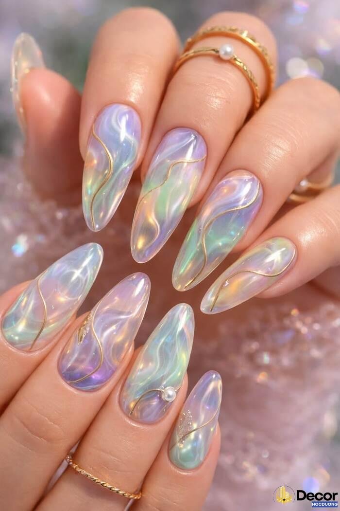 ảnh nails pastel trend xinh