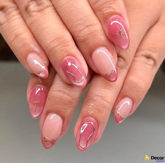 ảnh nails pink đẹp