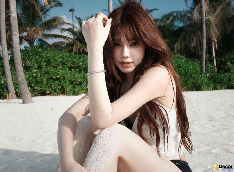 hình ảnh gái xinh tóc dài
