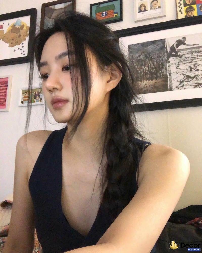 mẫu ảnh gái xinh tóc dài