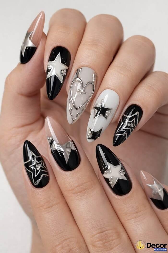 nail móng nhọn hình sao