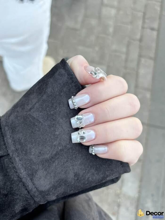 nail móng vuông cool cực ngầu