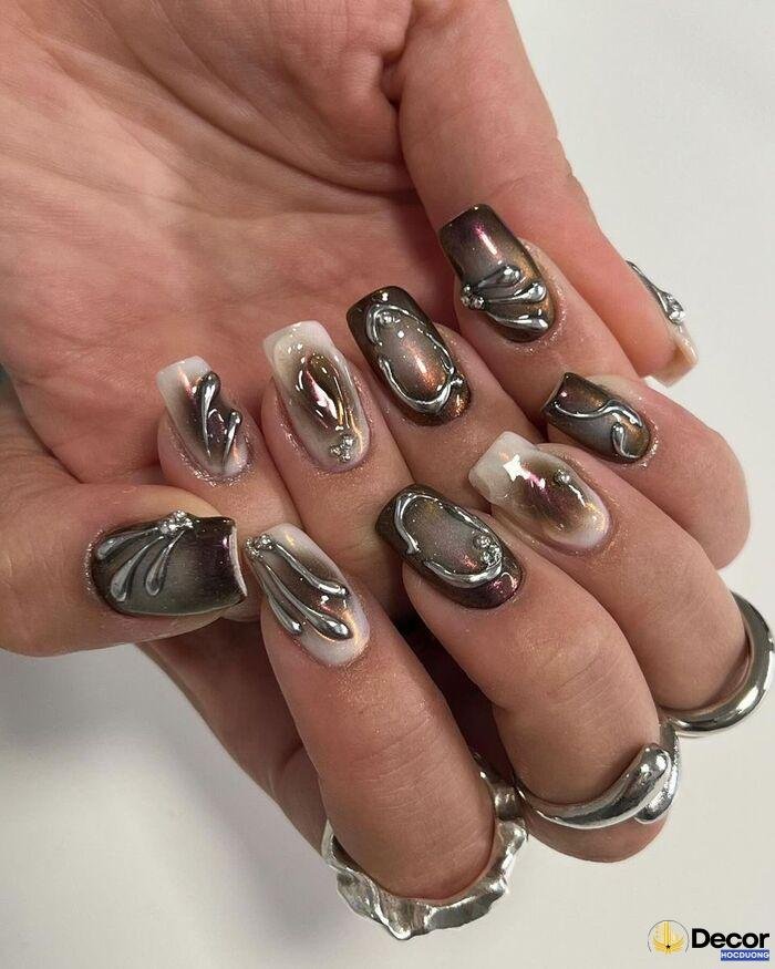 nail móng vuông trending