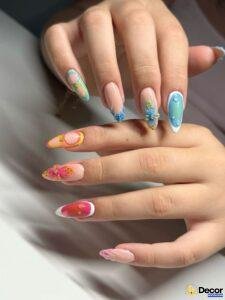 nail nhiều màu cực yêu