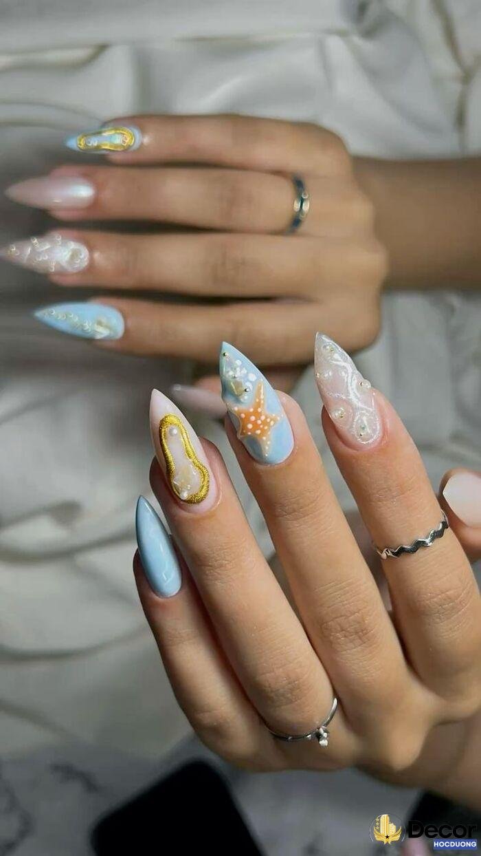 nail nhiều màu đẹp hot