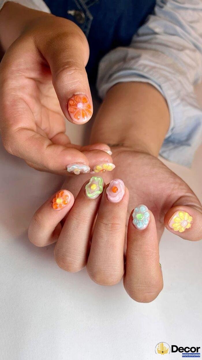 nail nhiều màu đẹp