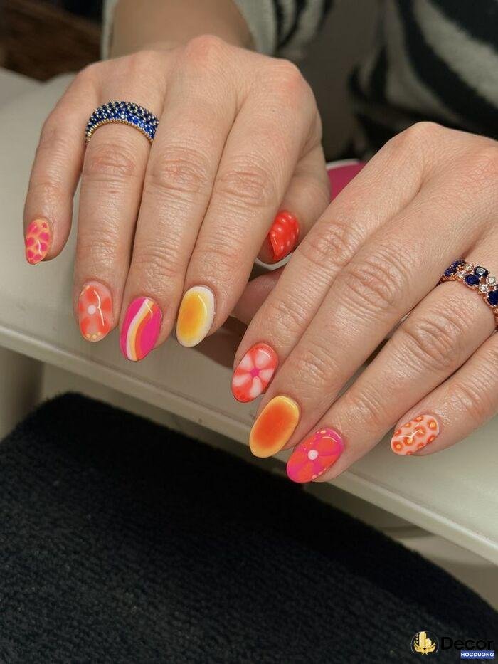 nail nhiều màu siêu hot