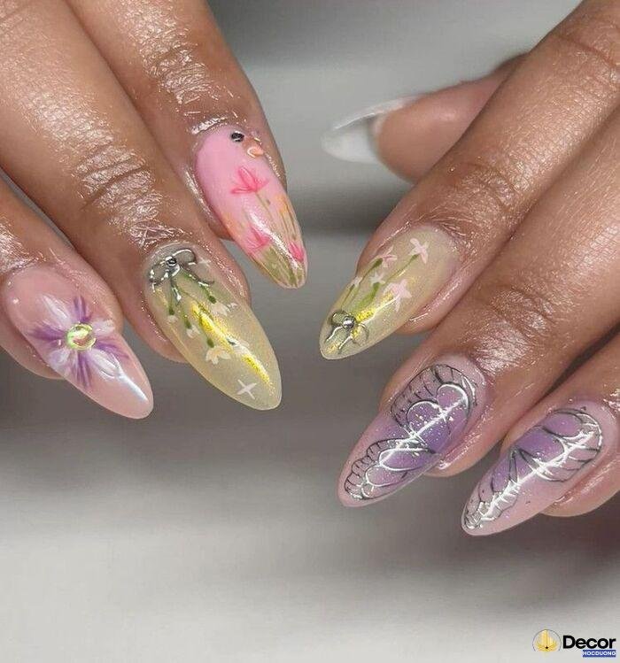 nail nhiều màu siêu ngầu
