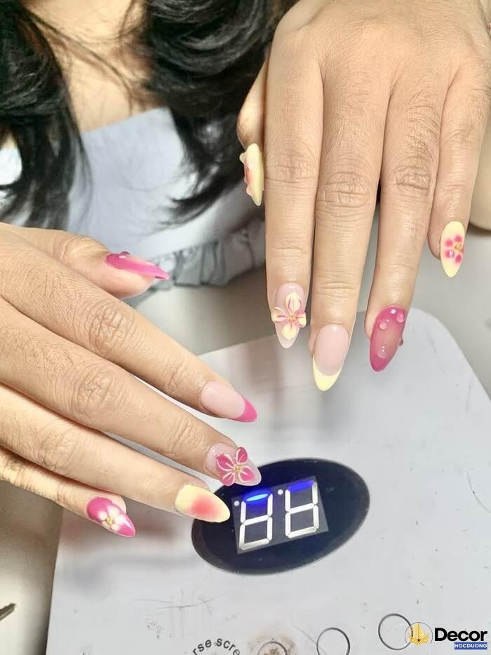 nail nhiều màu xinh yêu